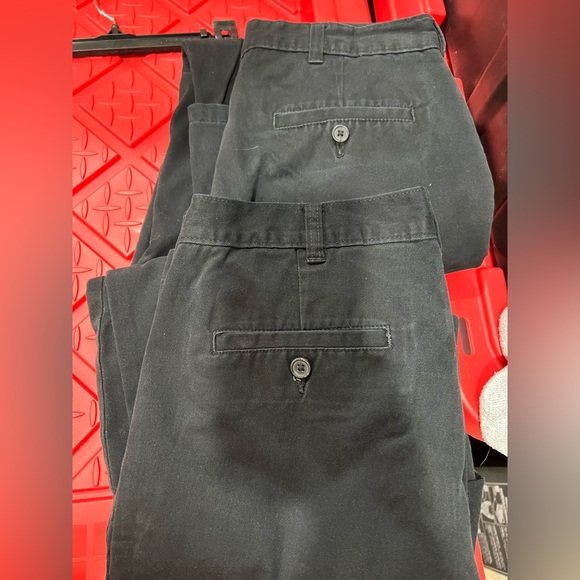 George Other - Men’s black work dress pants George brand 30/32 2 pairs bundle lot of 2